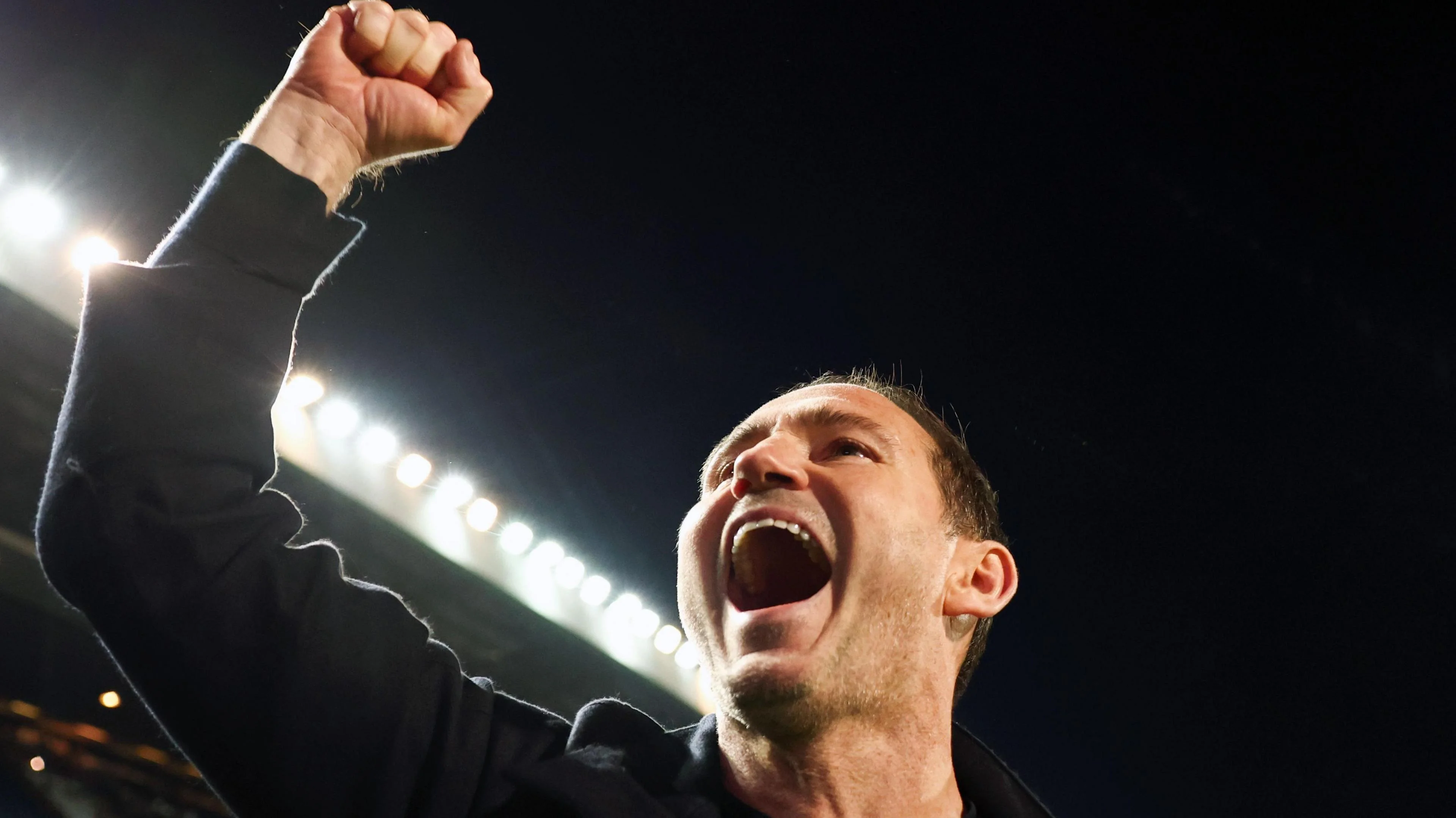 Frank Lampard celebrating promotion